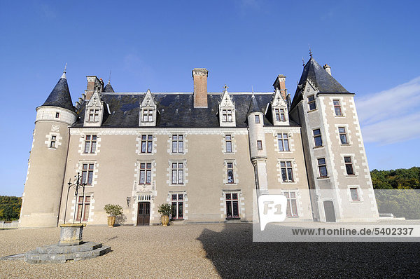 Chateau Montpoupon  Schloss  Museum  Cere-la-Ronde  Loches  Departement Indre-et-Loire  Centre  Frankreich  Europa