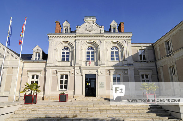Rathaus  Brissac Quince  Angers  Departement Maine-et-Loire  Pays de la Loire  Frankreich  Europa  ÖffentlicherGrund