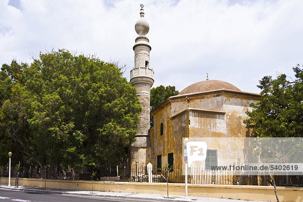 Murad-Reis-Moschee  Rhodos Stadt  Rhodos  Griechenland  Europa  ÖffentlicherGrund