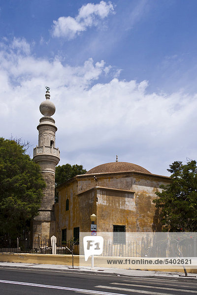 Murad-Reis-Moschee  Rhodos Stadt  Rhodos  Griechenland  Europa  ÖffentlicherGrund