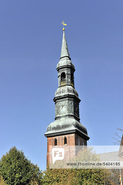 St. Laurentius Kirche  erster Baubeginn 1186  Tönning  Schleswig-Holstein  Deutschland  Europa
