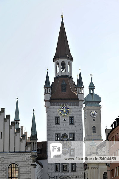 Altes Rathaus  Spielzeugmuseum  Marienplatz  München  Oberbayern  Bayern  Deutschland  Europa  ÖffentlicherGrund