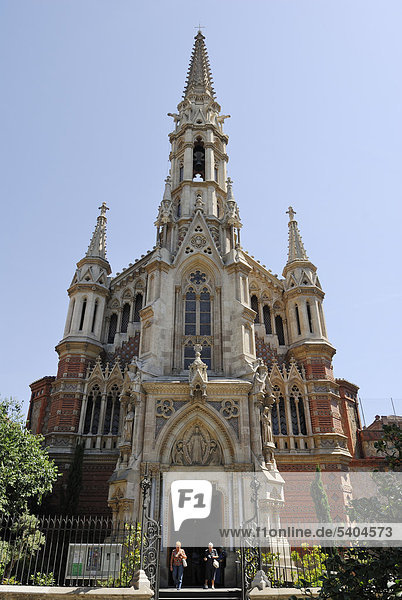 Kirche Sant Francesc de Sales  Eixample  Barcelona  Katalonien  Spanien  Europa  ÖffentlicherGrund