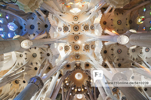 Europe Spain Barcelona Sagrada Familia Interior Interiors Gaudi Unesco Unesco World Heritage Sites Tourism Travel Holiday Vacation