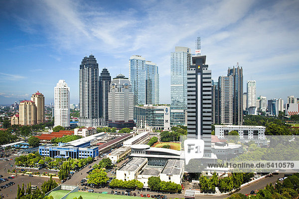 Indonesien,  Asien,  Jakarta,  Stadt,  Business District,  South Central Jakarta,  Skyline,  Business,  Wolkenkratzer,  Bauwerke