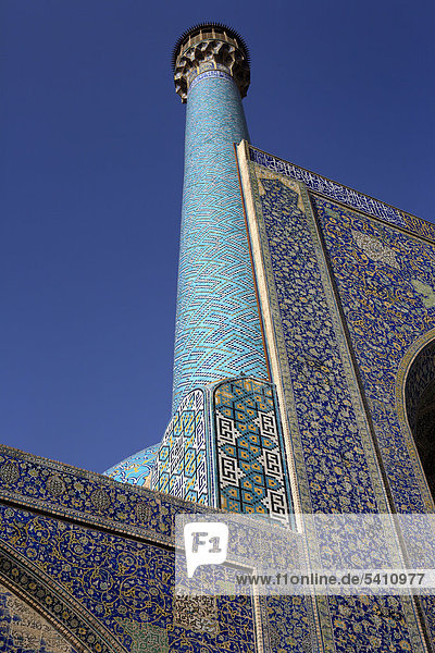 Iran  Iranian  Persien  Persisch  Mittlerer Osten  Nahen Osten  westliches Asien  Reisen  Reisen  Reiseziele  Welt Standorte  Stadt  Stadt  Architektur  Gebäude  Turm  Türme  Shah-Moschee  Masjed-e Schah  Jahrhundert  Isfahan  Esfahan