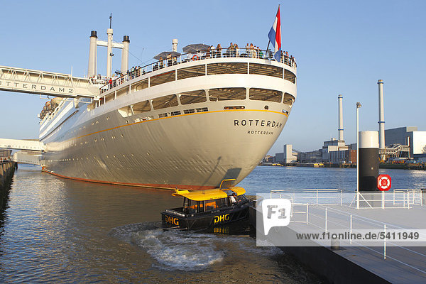 Hotel  museum ship  SS Rotterdam  Rotterdam  Holland  the Netherlands  Europe