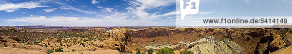 Upheaval Dome  Hebungskuppe  kraterartig  Island in the Sky  Canyonlands Nationalpark  Utah  USA