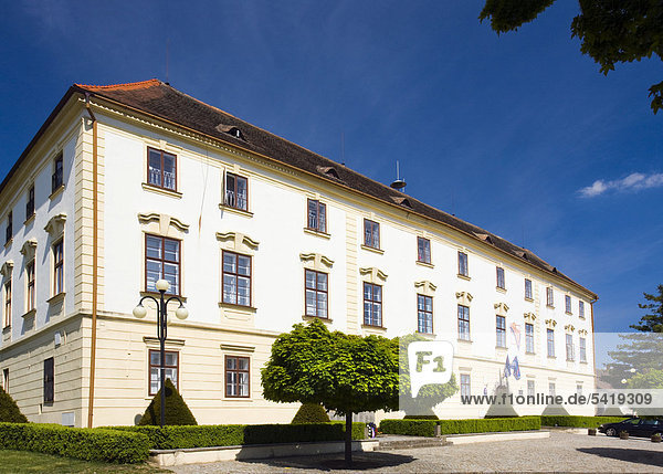 Schloss in Hrotovice  Bezirk Trebic  Region Vysocina  Tschechische Republik  Europa