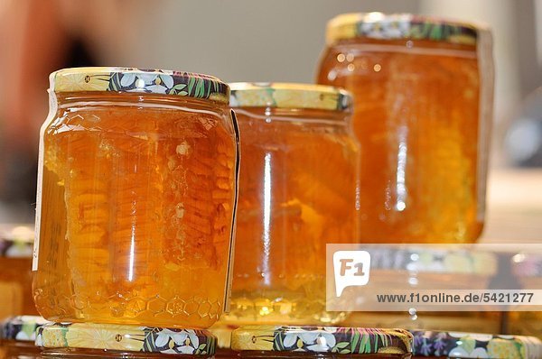 Montebello (Rimini  Italy): honey sold at the Honey Fair (September)
