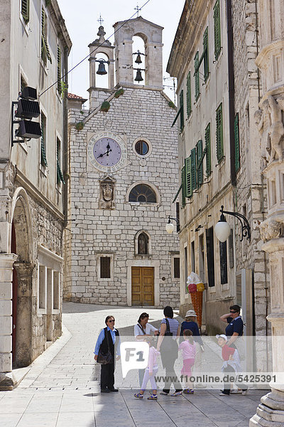 Barbara church in Sibenik  central Dalmatia  Dalmatia  Adriatic coast  Croatia  Europe  PublicGround