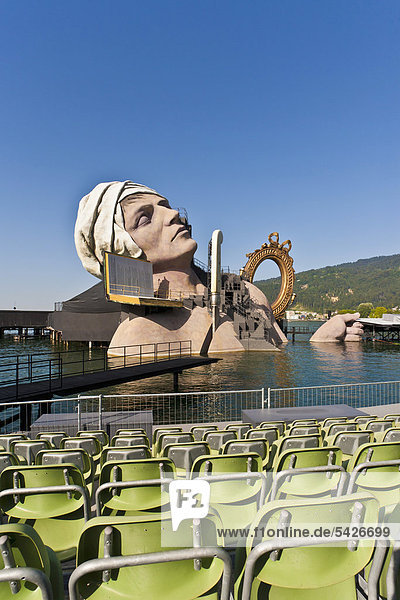 Oper AndrÈ CheniÈr,  von Umberto Giordano,  Programm 2011,  Spiel auf dem See,  Bregenzer Festspiele,  Bregenz,  Bodensee,  Vorarlberg,  Österreich,  Europa