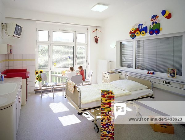 Kinderzimmer auf der Kinderstation der Heliosklinik in Borna  Leipziger Land