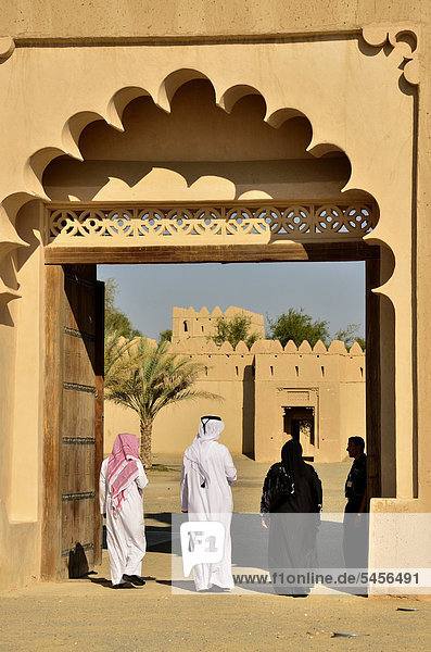 Al Jahili-Fort von Al Ain  Unesco-Weltkulturerbe  Abu Dhabi  Vereinigte Arabische Emirate  Arabische Halbinsel  Orient  Asien