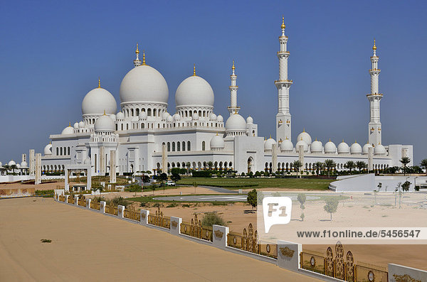 Sheikh Zayed-Moschee  Abu Dhabi  Vereinigte Arabische Emirate  Arabische Halbinsel  Asien