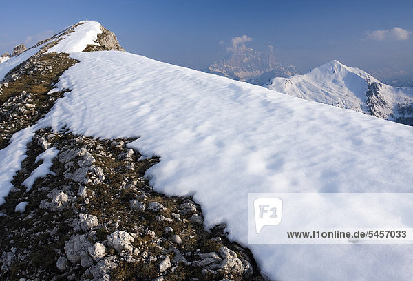 Gipfel von Monte Civetta und Monte Pore vom Col Galina  Dolomiten  Italien  Europa