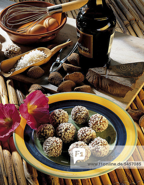 Chocolate balls with Brazil nuts  Brazil  recipe available for a fee