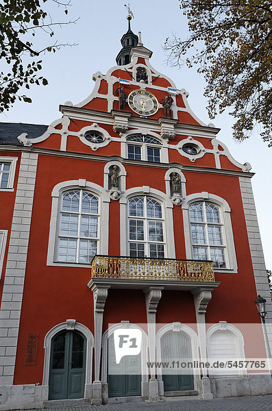 Rathaus im Renaissance-Stil  Arnstadt  Thüringen  Deutschland  Europa