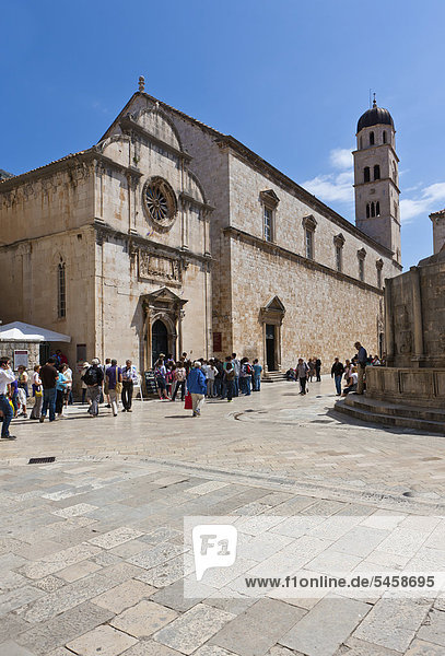 Franziskanerkloster  Altstadt von Dubrovnik  Unesco Weltkulturerbe  Mitteldalmatien  Dalmatien  Adriaküste  Kroatien  Europa  ÖffentlicherGrund