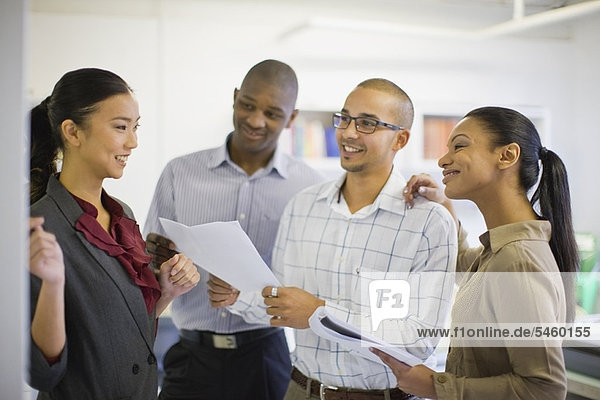 Business people talking in office