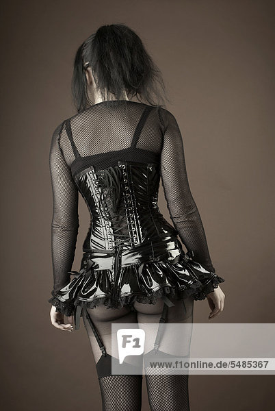 Woman  Gothic  standing  bottom  rear view