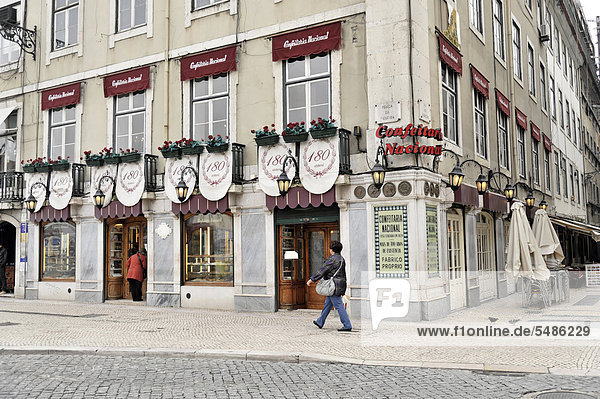 Confeitari Nacional 180 Anos  Cafe-Konditorei  Innenstadt  Lissabon  Lisboa  Portugal  Europa