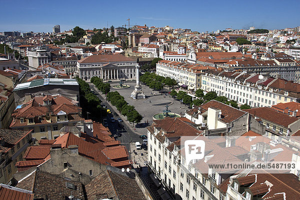 Lissabon Hauptstadt Europa heben Ansicht Elevador de Santa Justa Portugal