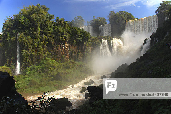 Wasserfall Iguazu  Puerto Iguazu  Argentinien  Südamerika