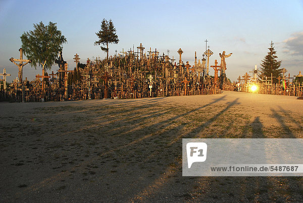 Hill of Crosses near Siauliai Lithuania Europe
