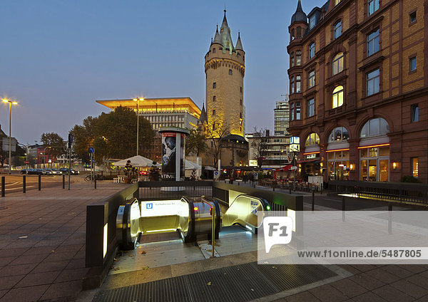 Das Eschenheimer Tor  Frankfurt am Main  Hessen  Deutschland  Europa  ÖffentlicherGrund