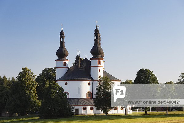 Deutschland  Bayern  Oberpfalz  Waldsassen  Blick auf die Wallfahrtskirche