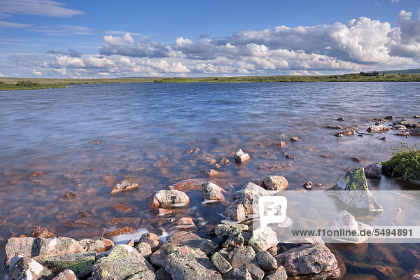 Little Roersjoen lake Fulufjaellet National Park Dalarna county Sweden Scandinavia Europe