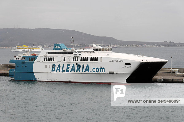 AVEMAR DOS  Baujahr 1997  82  3m  Schnellfähre  Fähre  Fährboot  Algeciras-Ceuta  Hafen Algeciras  Spanien  Europa
