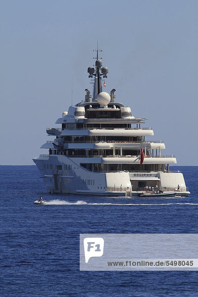 Motoryacht ECLIPSE  längste Yacht der Welt  Stand 2012  ca. 163 Meter Länge über alles  Werft Blohm + Voss GmbH  Eigner Roman Abramowitsch  ausgeliefert 2010