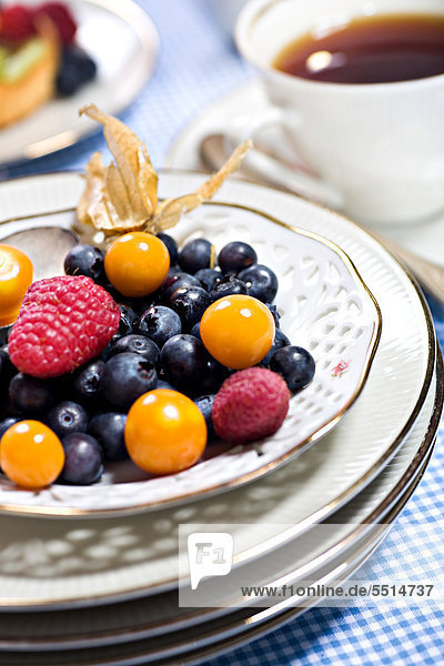Mixed berries on a plate