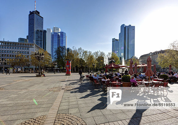 Opernplatz square  Frankfurt am Main  Hesse  Germany  Europe  PublicGround