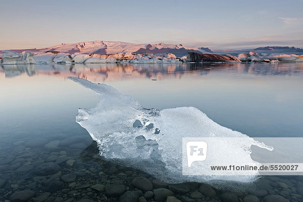 Gletscherlagune Jökuls·rlÛn  Südisland  Island  Europa