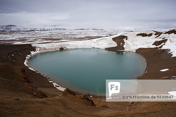 VÌti crater  Krafla volcanic system  Myvatn  Iceland  Europe