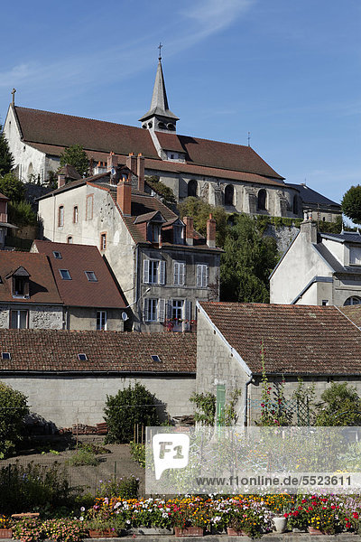 Sainte Croix-Kirche  Aubusson  DÈpartement Creuse  Frankreich  Europa