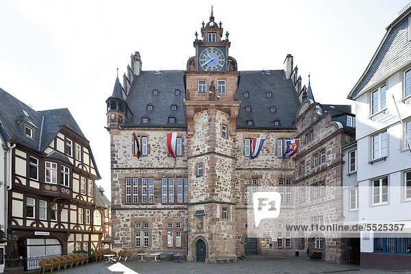Rathaus  Marburg  Hessen  Deutschland  Europa  ÖffentlicherGrund