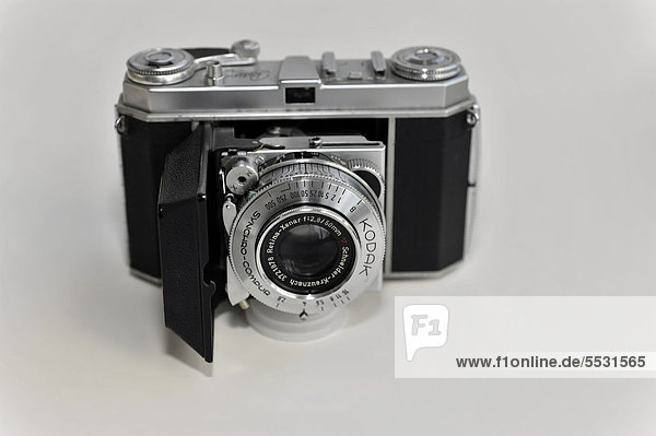 Kodak Retina Ia  analogue or film compact folding camera with Retina-Xenar F2.8  50mm lens  built from 1951-1954
