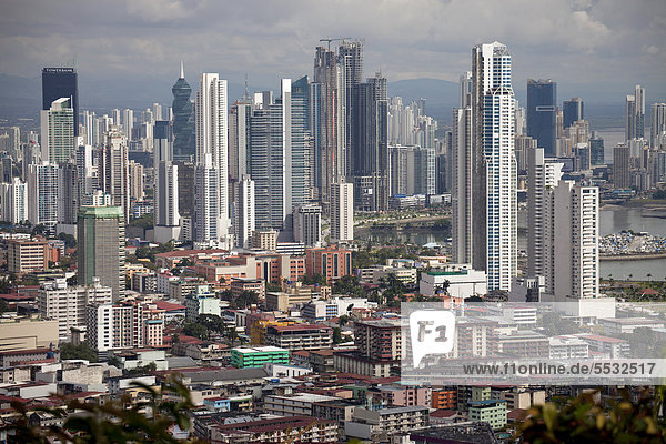 Stadtansicht Stadtansichten Skyline Skylines Großstadt Mittelamerika Panama