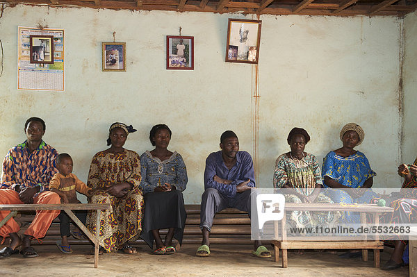 Versammlung von Bauern  Bamenda  Kamerun  Afrika
