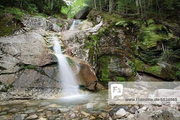Landschaftlich schön  landschaftlich reizvoll  Berg  Sommer  weiß  Bach  Wasserfall  Entdeckung  vorwärts  Lafayette