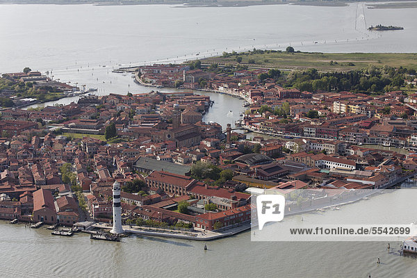 Luftaufnahme  Insel Murano  Venedig  UNESCO Weltkulturerbe  Venetien  Italien  Europa