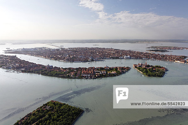 Luftbild  Insel Giudecca  Venedig  UNESCO Weltkulturerbe  Venetien  Italien  Europa
