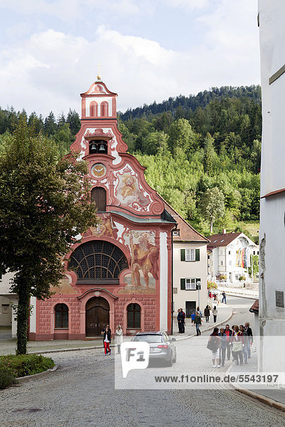 Heilig-Geist-Spitalkirche  Füssen  Bayern  Deutschland  Europa