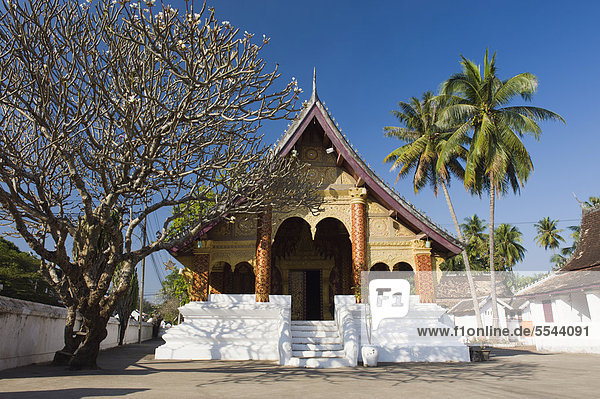 Wat Sirimoungkhounsayaram Tempel  Luang Prabang  UNESCO-Weltkulturerbe  Laos  Indochina  Asien