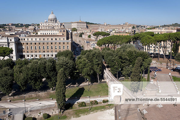 Rom Hauptstadt Europa Ansicht Richtung Basilika Flucht Italien