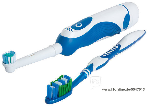 Elektrische Zahnbürste und manuelle Zahnbürste